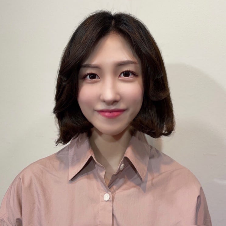  홍대미용실/ 상수미용실/ 문핑크헤어/단발머리 보니펌으로 상큼한매력에 빠져요