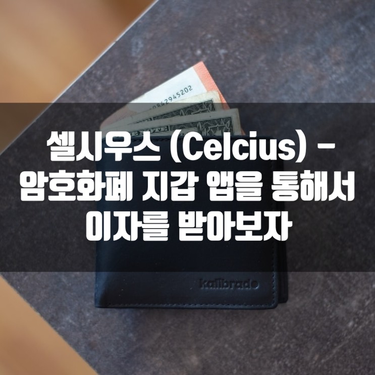 셀시우스 (Celcius) - 암호화폐 지갑 앱을 통해서 이자를 받아보자