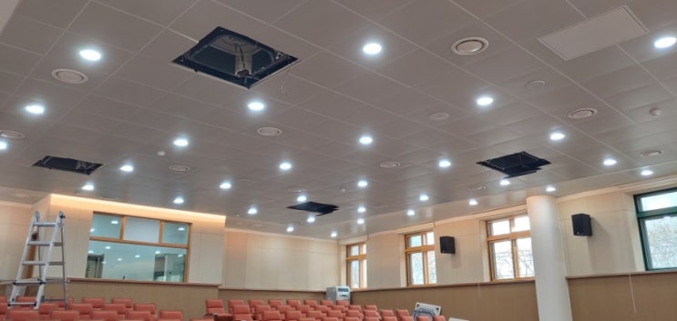 학교 석면 에어컨 청소,분당 수내2동 복지센터 에어컨 청소