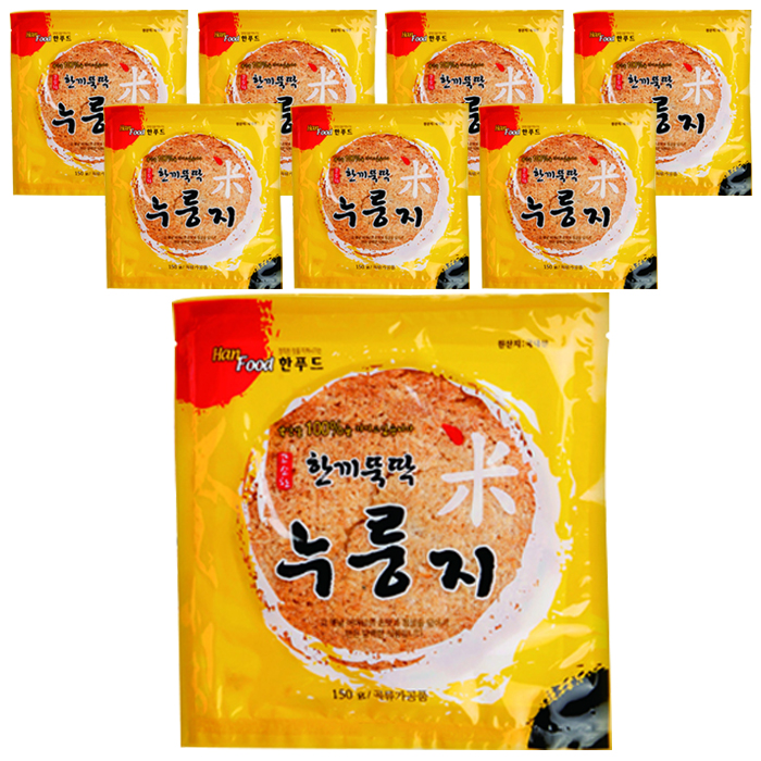 갓성비 좋은 한푸드 한끼뚝딱 누룽지, 150g, 8개(로켓배송) 좋아요 갓성비 좋은 한푸드 한끼뚝딱 누룽지, 150g, 8개(로켓배송) 좋아요