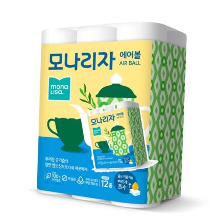 모나리자 에어볼 키친타올 150매,12롤,1팩