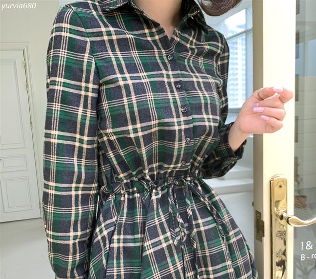 [특가상품] 빼빼 여성용 언발 체크 플레어 롱원피스 32,600 원 