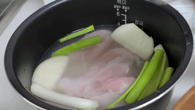  아기 닭다리 백숙&닭죽 밥솥으로 한 번에 만들기