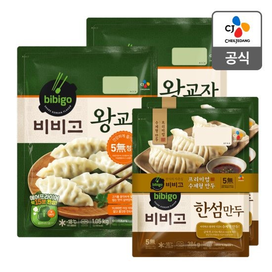 후기가 좋은 CJ제일제당 비비고 왕교자 1.05kg 2개 + 한섬만두 384g 2개, 없음, 상세설명 참조 좋아요