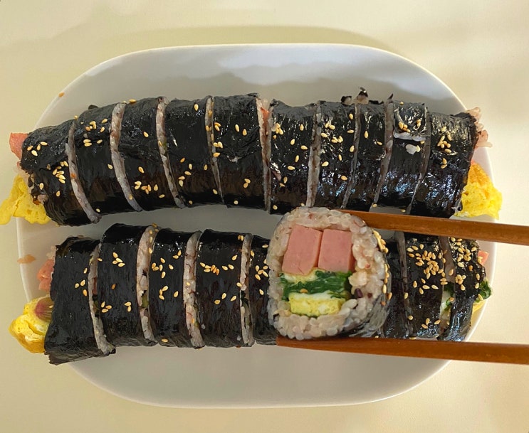  초간단김밥 /스팸활용 김밥만들기