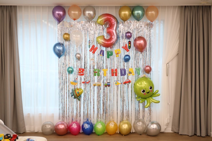  [홈파티 : 생일 축하 기념] 우리 아들내미 세돌 축하해~