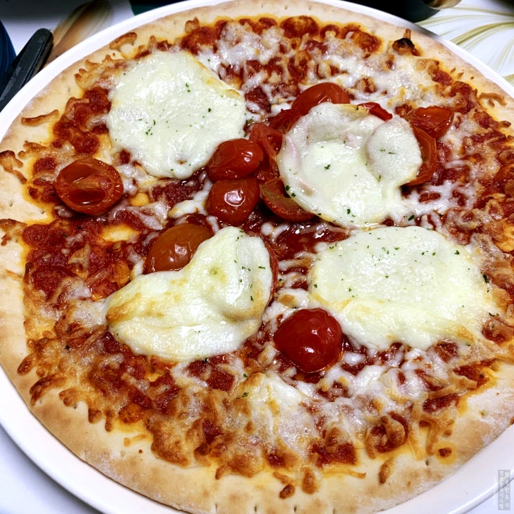 에어프라이어 피자 고메 나폴리 마르게리타 피자