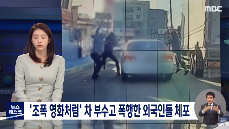  조폭처럼 차부수고 폭행한 외국인들, 고양이를 매달고 운전을?, 명동 상가 화제발생