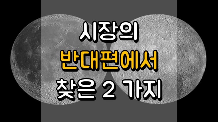  시장의 반대편에서 찾은 2 가지