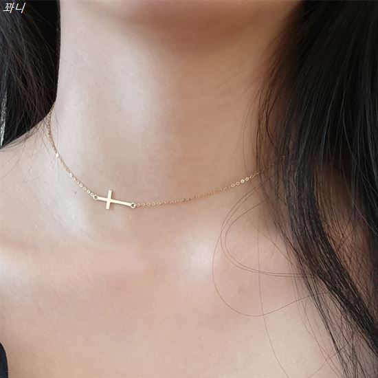 [대박할인] 14K 18K 가로 십자가 목걸이 119,000 원 18% 할인