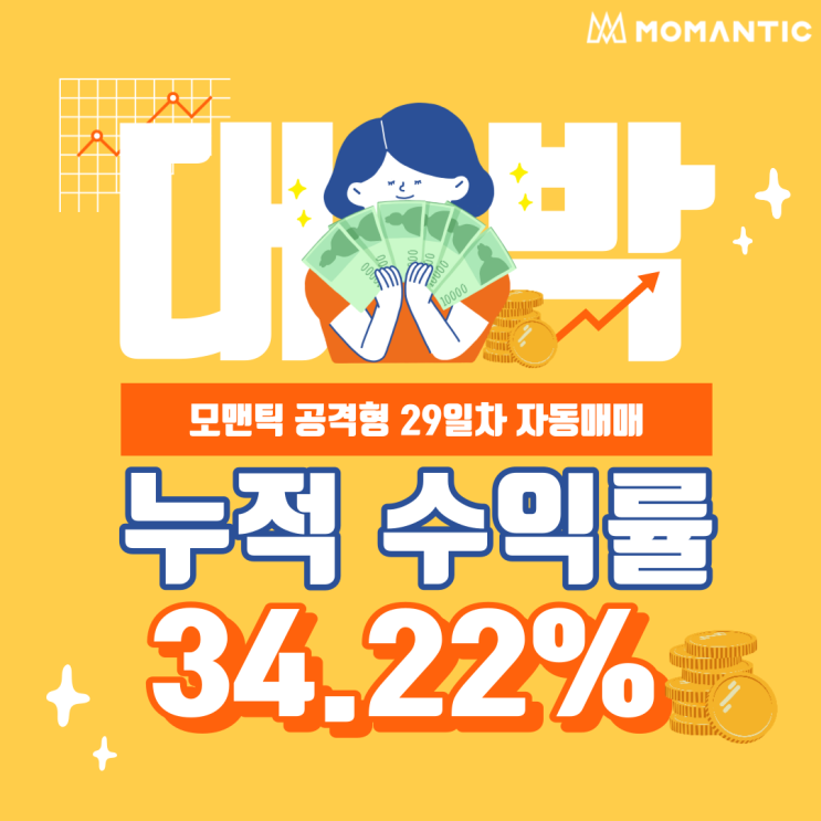 FX마진거래 자동매매(공격형) 29일차 수익률 34.22%