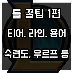 롤 꿀팁 1편 티어, 라인, 용어, 숙련도, 우르프 모드 등 롤 꿀팁 1편 티어, 라인, 용어, 숙련도, 우르프 모드 등
