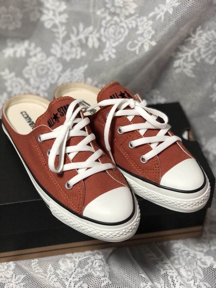  컨버스 뮬  슬립 오렌지브라운 5CL647 250 사이즈