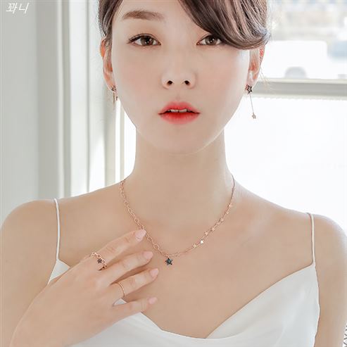 [할인정보] D102Fashion 14K 18K 블루 스타 스톤 목걸이 388,250 원 44% 할인