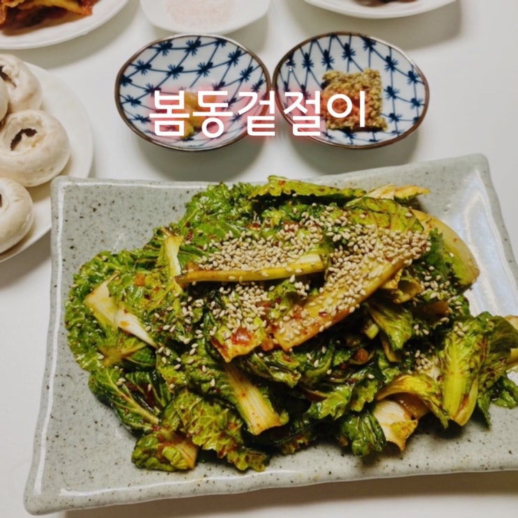  봄동겉절이 만드는법 고기와 잘 어울리는 양념