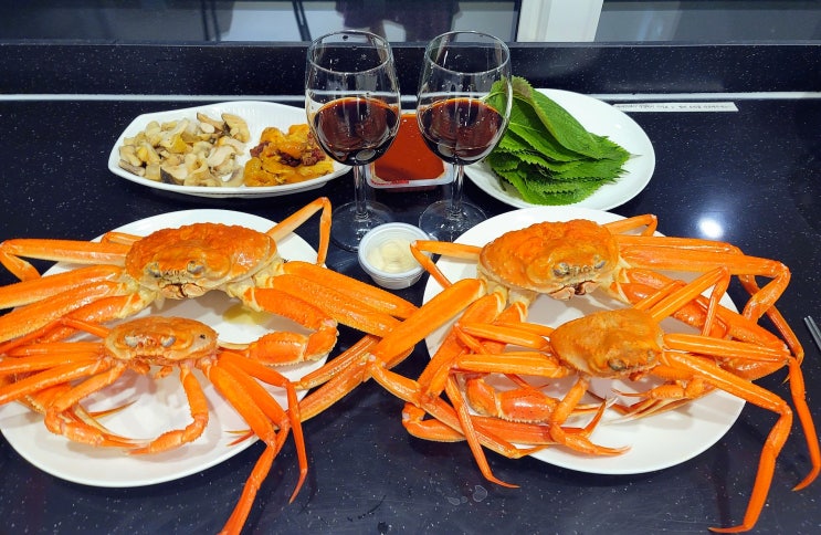 삼척항 대게 참한대게 포장해서 맛있게 먹었어요