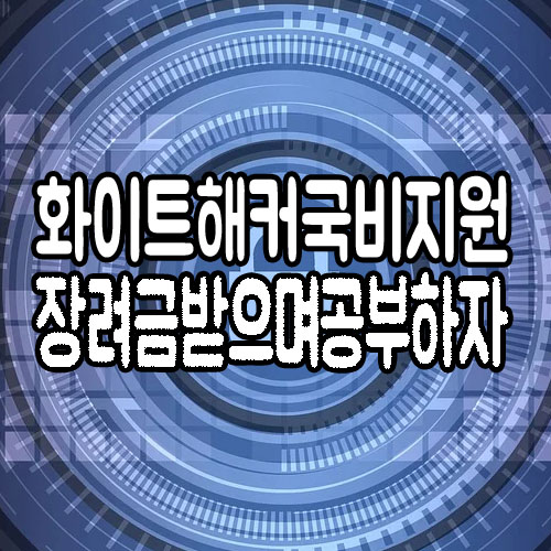  화이트해커국비지원 : 장려금받으면서 공부하자!