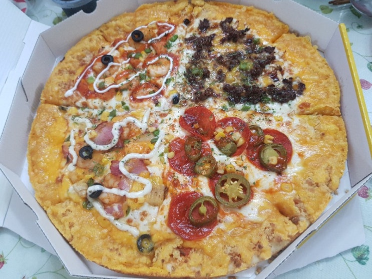  [배달음식] 반올림피자샵/4가지맛피자/파스타