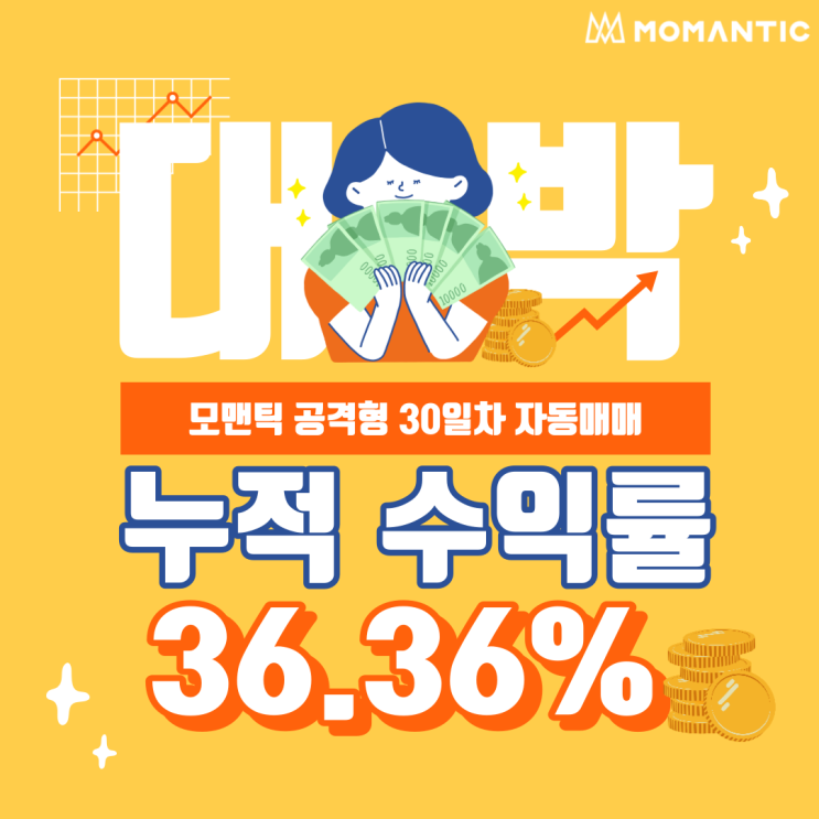 FX마진거래 자동매매(공격형) 30일차 수익률 36.36%