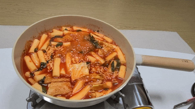  청년다방 통큰오짱떡볶이 비조리 포장해서 먹기