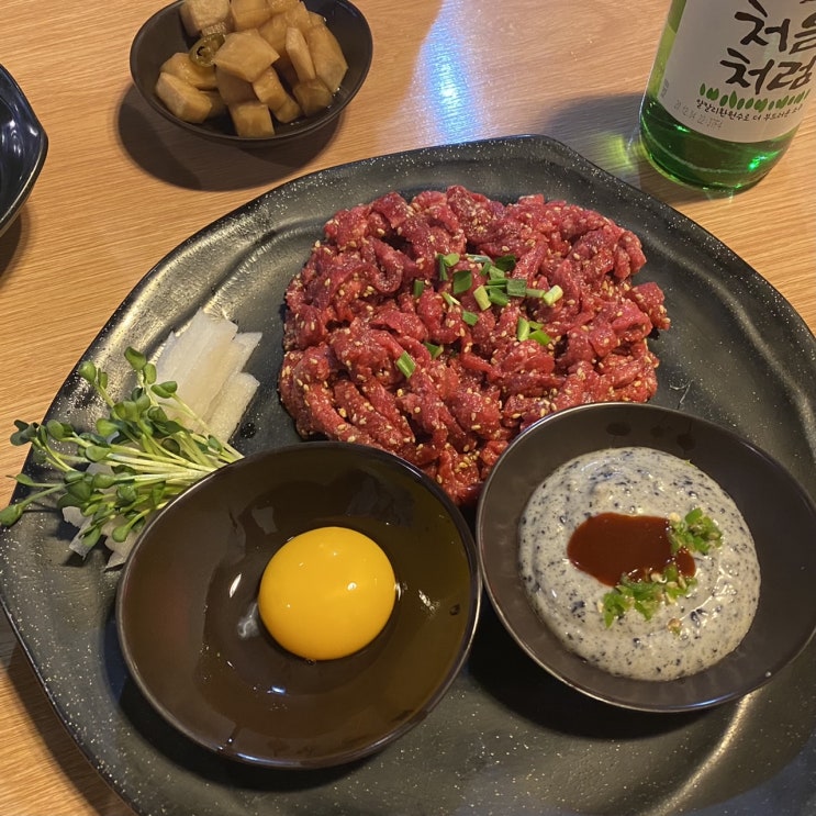  <분당 육회미가> 미금역근처 정자동/구미동 육사시미/육회/육전 맛집 추천