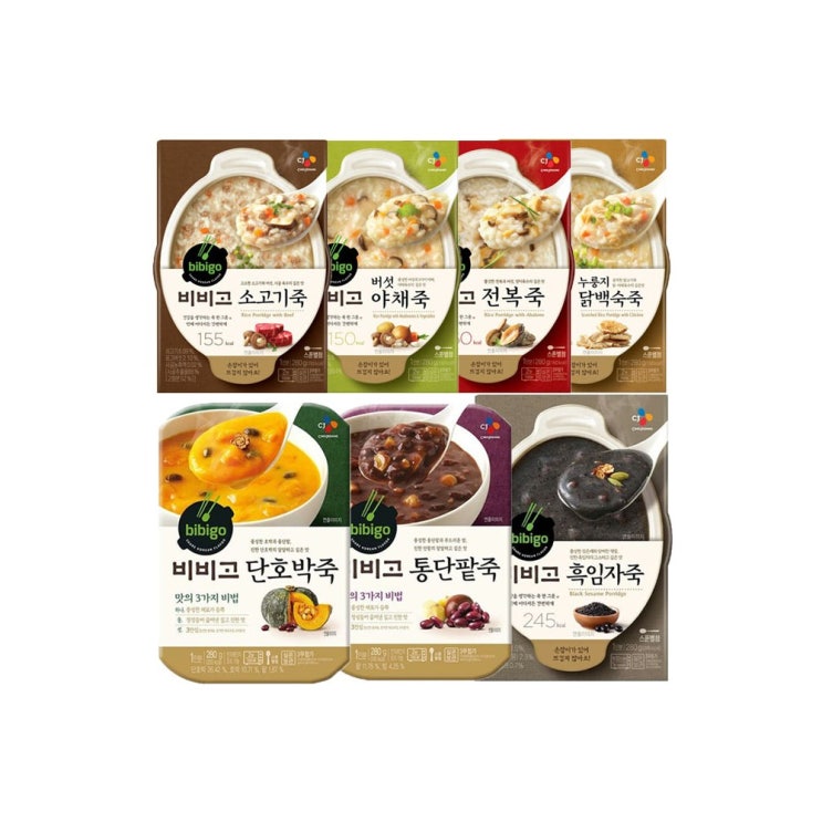 핵가성비 좋은 (상온)[비비고]죽280g/7종세트/소고기 버섯야채 전복 누룽지닭백숙죽 단호박 통단팥 흑임자 추천합니다