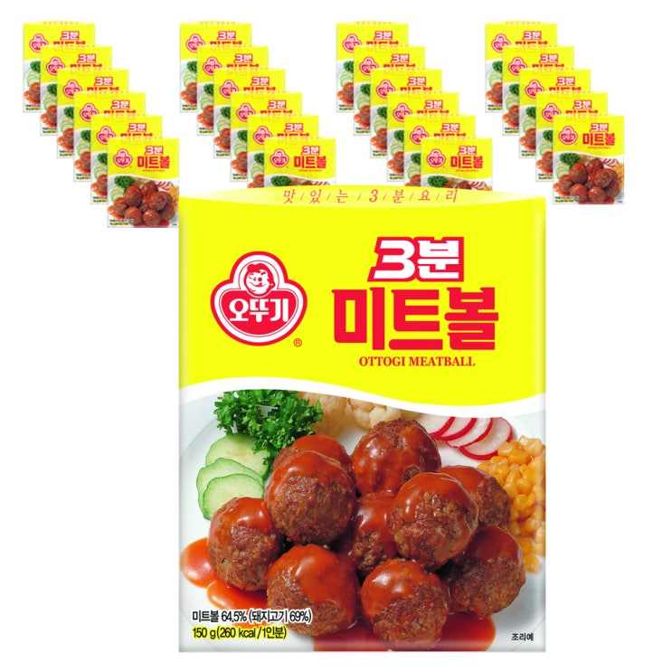 갓성비 좋은 오뚜기 3분 미트볼, 150g, 24개(로켓배송) ··· 갓성비 좋은 오뚜기 3분 미트볼, 150g, 24개(로켓배송) ···