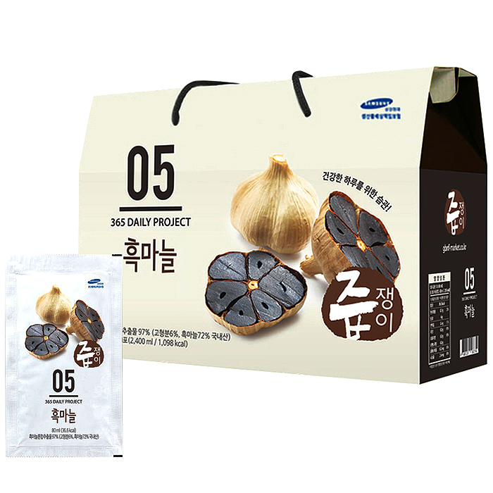 선호도 좋은 즙쟁이 흑마늘즙, 80ml, 30포(로켓배송) 추천합니다