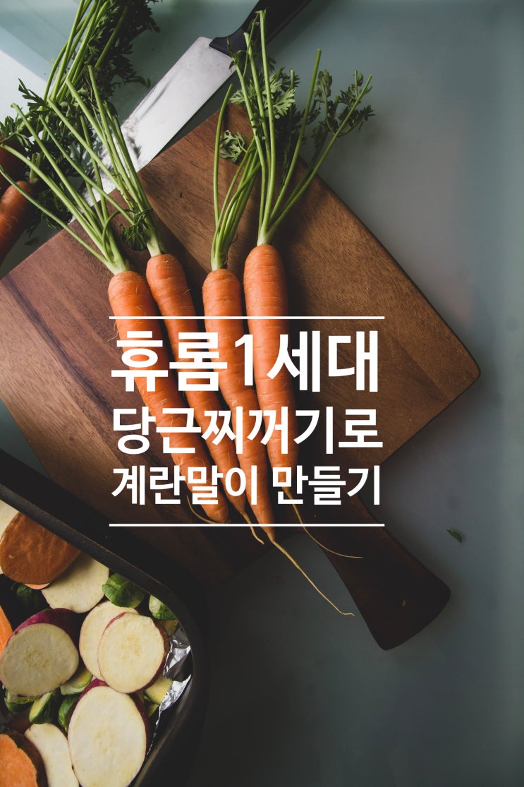  <휴롬 1세대> 착즙 후 남은 당근 찌꺼기로 달걀말이 만들기