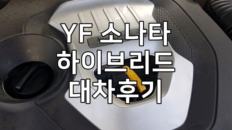 YF쏘나타하이브리드 중고 실연비 배터리 트렁크 및 장점 단점 후기