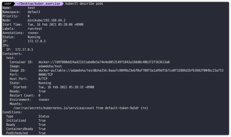  [Kubernetes] 쿠버네티스 클러스터 설치 및 간단한 애플리케이션 실행하기(Minikube 편)