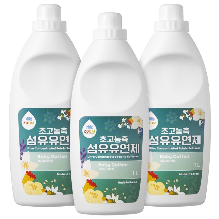 인지도 있는 줌 엑스퍼트 베이비코튼향 초고농축 섬유유연제 본품, 1L, 3개(로켓배송) ··· 인지도 있는 줌 엑스퍼트 베이비코튼향 초고농축 섬유유연제 본품, 1L, 3개(로켓배송) ···
