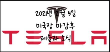 테슬라(Tesla) 주식 분석: 2021년 2월 5일 주식장 마감 후 시황. 나의 수익률 공개.