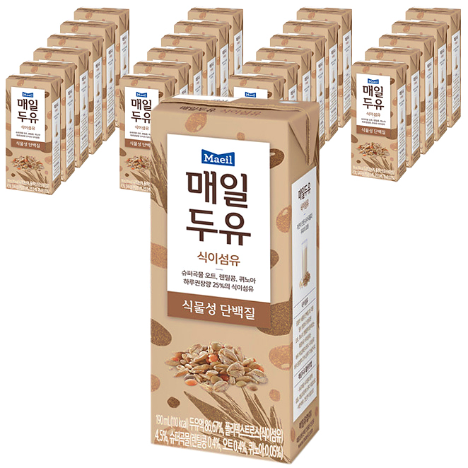 인지도 있는 매일유업 매일두유 식이섬유, 190ml, 24개(로켓배송) 추천해요 인지도 있는 매일유업 매일두유 식이섬유, 190ml, 24개(로켓배송) 추천해요