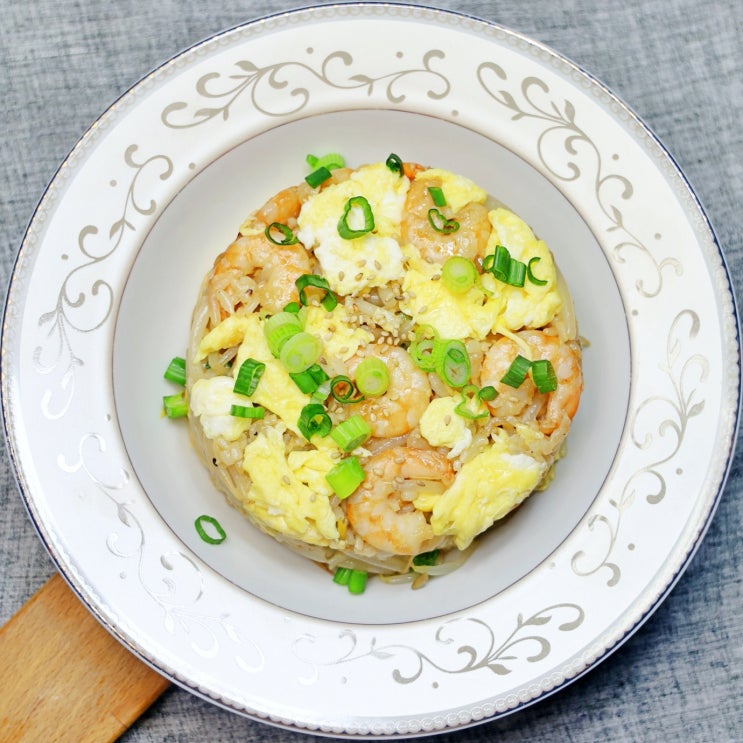 [새우요리]간단한 계란요리 굴소스 새우볶음밥 레시피
