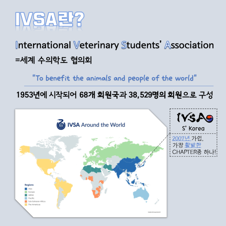 [수의대생 추천] IVSA 세계수의학도협의회 임원진