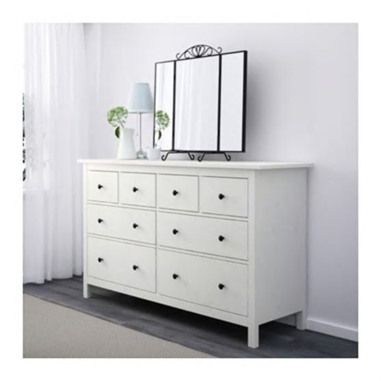 [추천특가] 무료조립 이케아정품 HEMNES 헴네스 8칸서랍장-화이트 서울및수도권일부 서랍장 296,000 원 15% 할인