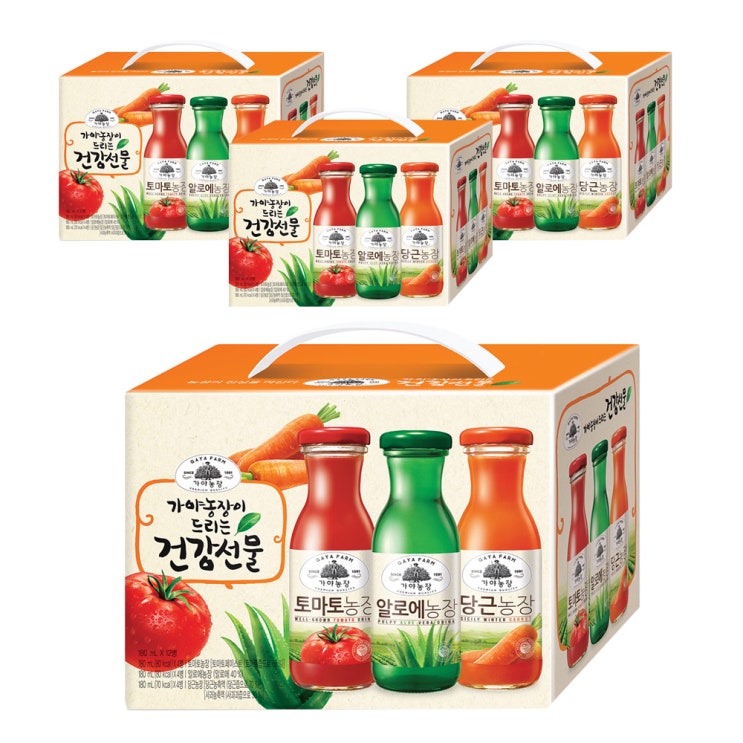 가성비 뛰어난 가야농장 건강음료 선물세트, 180ml, 48병(로켓배송) 좋아요