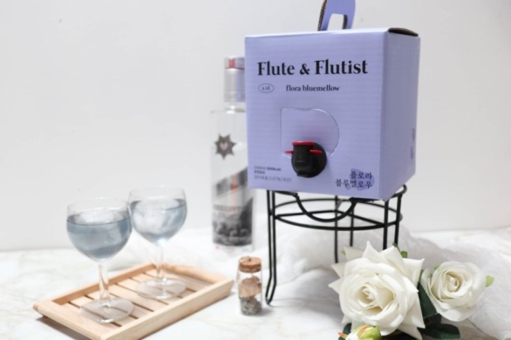 홈카페 Flute&Flutist 플로라 블루멜로우 음료추천