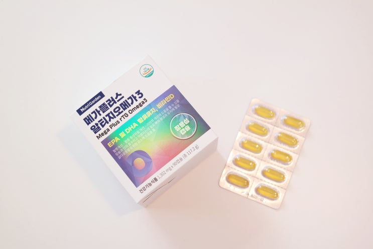뉴트리가든알티지오메가3 비린내없는 장용성캡슐 필수섭취