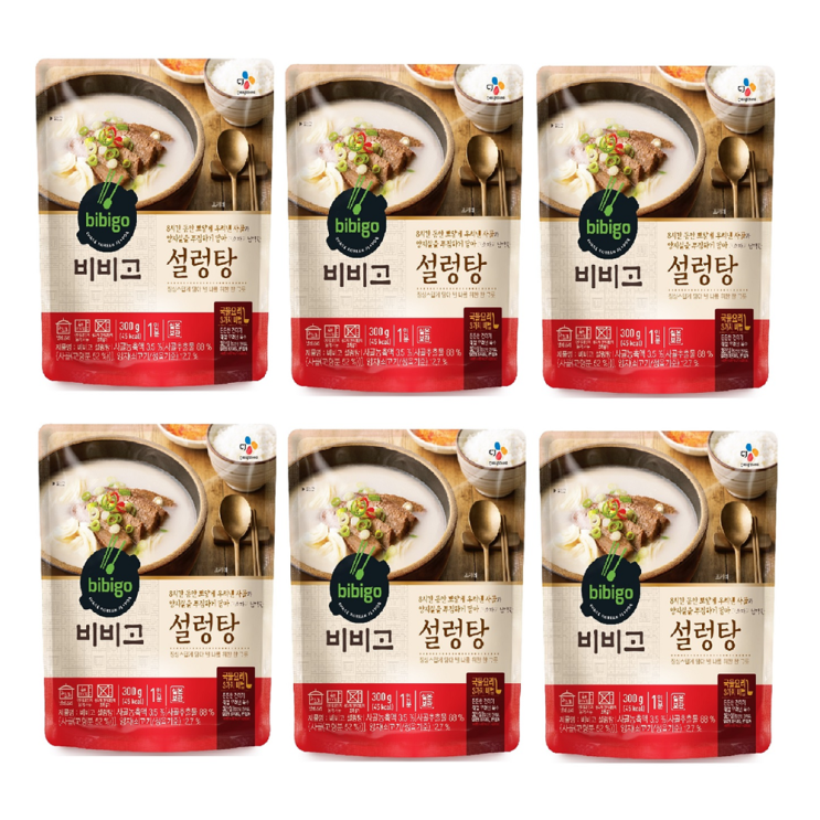 많이 팔린 비비고 설렁탕, 300g, 6개(로켓배송) 좋아요