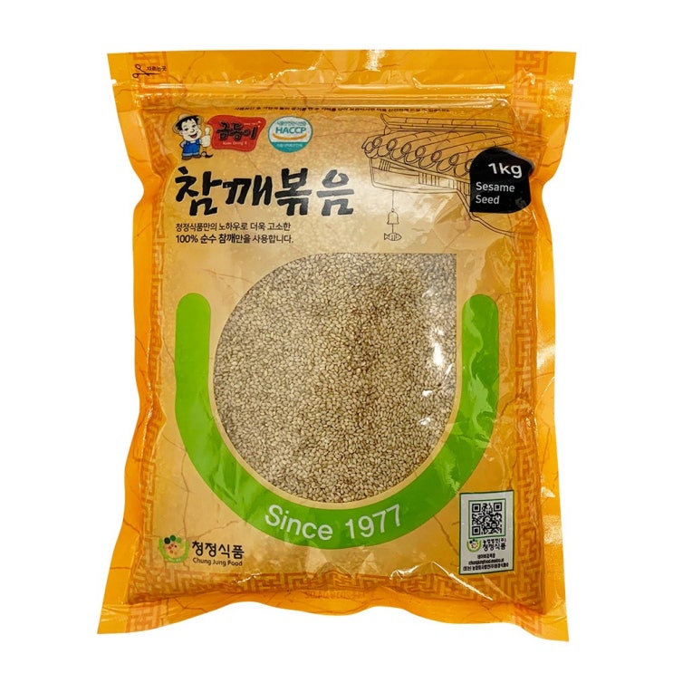 가성비 뛰어난 청정식품 HACCP 수입산 고소한 통 참깨볶음 1kg, 1개 좋아요 가성비 뛰어난 청정식품 HACCP 수입산 고소한 통 참깨볶음 1kg, 1개 좋아요