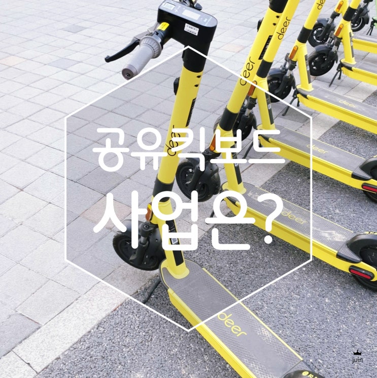  공유킥보드 사업 디어(deer)에 대해 알아봤어요