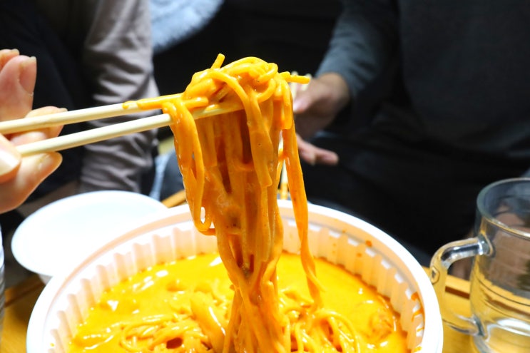  테리로제떡볶이 투움바떡볶이에 파스타면 추가한 후기