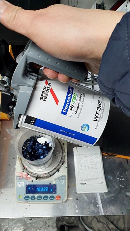 경기 남양주 오남읍 / 휀다수리 판금도색 보험수리 / 벤츠 / SLK-클래스