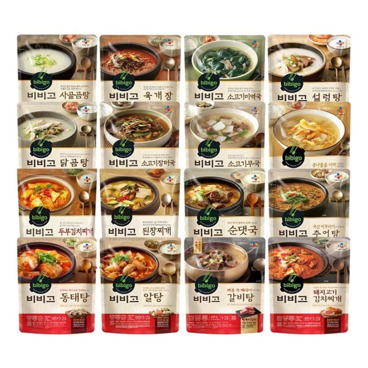  [할인상품] CJ 비비고 순댓국 460g 5봉 묶음 21,900 원~* 37% 할인