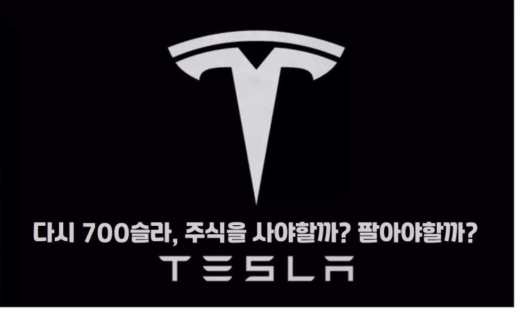  [주식꿀팁22] 또 다시 700슬라, 주식을 사야할까? 팔아야할까?