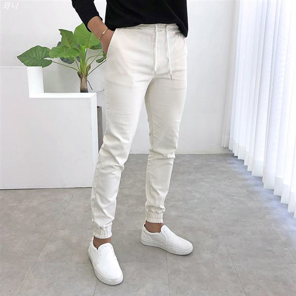  [대박할인] 간빠레 남자 스판 밴딩 조거 슬림핏 면바지 28-40size 28,200 원! 44% 할인