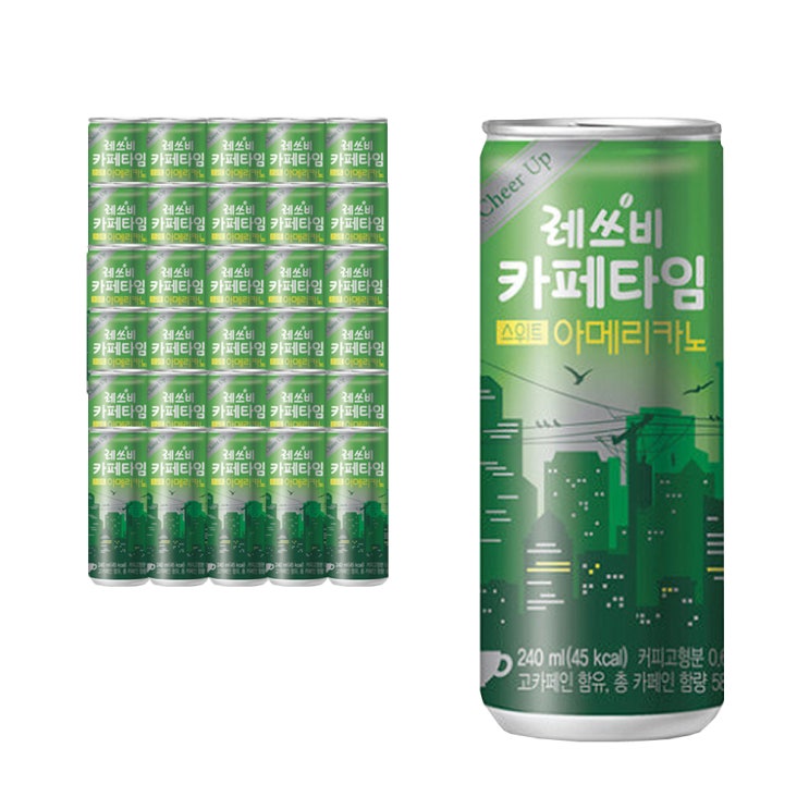 후기가 정말 좋은 레쓰비 카페 타임 아메리카노, 240ml, 30개입(로켓배송) 추천합니다