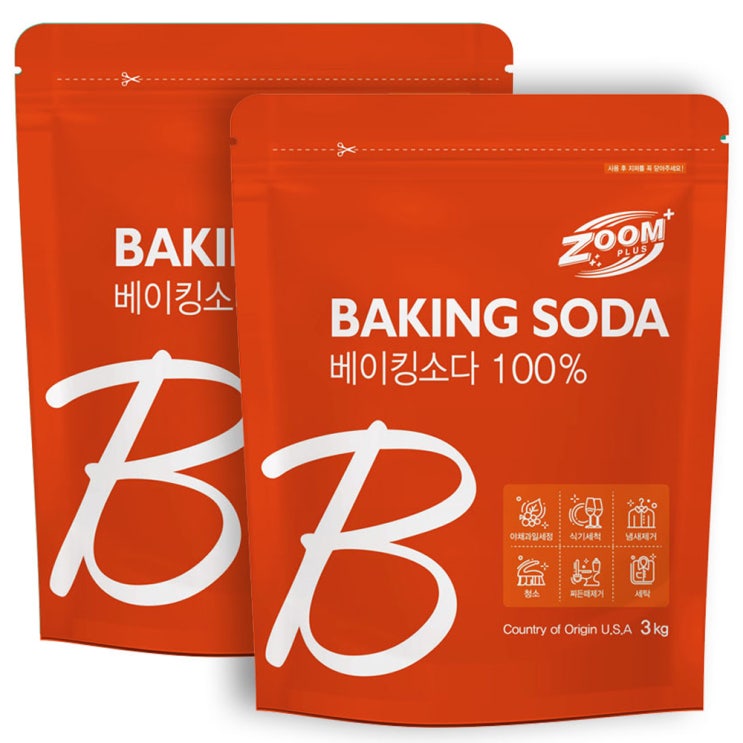 리뷰가 좋은 줌 플러스 베이킹소다 미국산, 3kg, 2개(로켓배송) 추천해요 리뷰가 좋은 줌 플러스 베이킹소다 미국산, 3kg, 2개(로켓배송) 추천해요